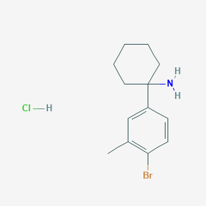 1-(4-Bromo-3-methylphenyl)cyclohexan-1-amine hydrochloride