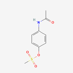 molecular formula C9H11NO4S B2545159 (4-Acetamidophenyl) methanesulfonate CAS No. 219319-55-8