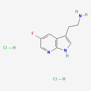 2-(5-Fluoro-1H-pyrrolo[2,3-b]pyridin-3-yl)ethanamine;dihydrochloride