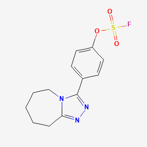 3-(4-Fluorosulfonyloxyphenyl)-6,7,8,9-tetrahydro-5H-[1,2,4]triazolo[4,3-a]azepine