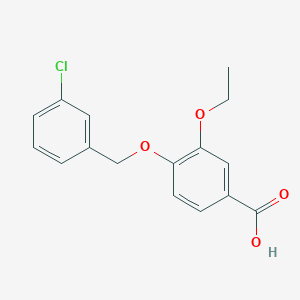 4-[(3-Chlorobenzyl)oxy]-3-ethoxybenzoic acid