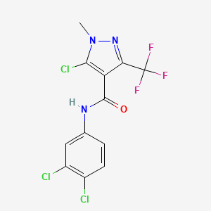 5-chloro-N-(3,4-dichlorophenyl)-1-methyl-3-(trifluoromethyl)-1H-pyrazole-4-carboxamide