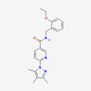 N-(2-ethoxybenzyl)-6-(3,4,5-trimethyl-1H-pyrazol-1-yl)nicotinamide