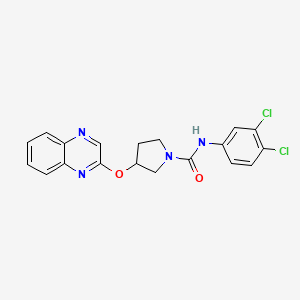 N-(3,4-dichlorophenyl)-3-(quinoxalin-2-yloxy)pyrrolidine-1-carboxamide