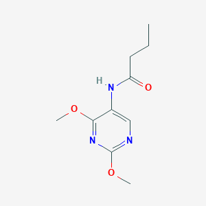 molecular formula C10H15N3O3 B2545199 N-(2,4-dimethoxypyrimidin-5-yl)butyramide CAS No. 1796987-95-5