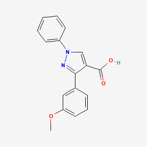3-(3-methoxyphenyl)-1-phenyl-1H-pyrazole-4-carboxylic acid