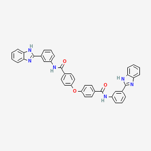 N-[3-(1H-benzimidazol-2-yl)phenyl]-4-[4-[[3-(1H-benzimidazol-2-yl)phenyl]carbamoyl]phenoxy]benzamide