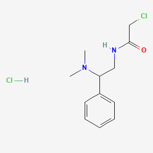 2-chloro-N-[2-(dimethylamino)-2-phenylethyl]acetamide hydrochloride