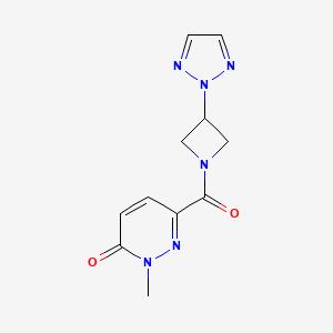 6-(3-(2H-1,2,3-triazol-2-yl)azetidine-1-carbonyl)-2-methylpyridazin-3(2H)-one
