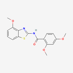 2,4-dimethoxy-N-(4-methoxybenzo[d]thiazol-2-yl)benzamide