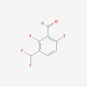 molecular formula C8H4F4O B2545236 3-(Difluormethyl)-2,6-Difluorbenzaldehyd CAS No. 1806277-58-6