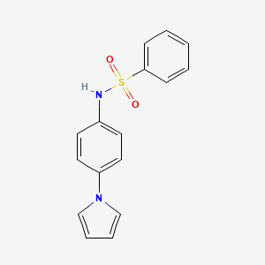 N-[4-(1H-pyrrol-1-yl)phenyl]benzenesulfonamide