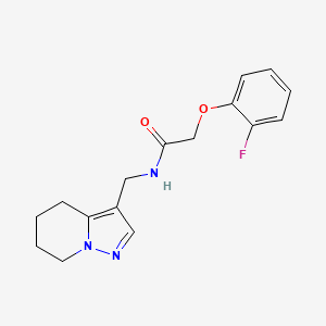 molecular formula C16H18FN3O2 B2545251 2-(2-氟苯氧基)-N-((4,5,6,7-四氢吡唑并[1,5-a]吡啶-3-基)甲基)乙酰胺 CAS No. 2034588-65-1