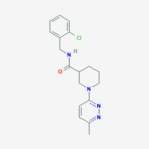 molecular formula C18H21ClN4O B2545253 N-(2-氯苄基)-1-(6-甲基吡哒嗪-3-基)哌啶-3-甲酰胺 CAS No. 1421444-62-3