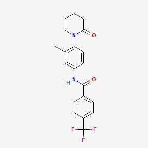 N-(3-methyl-4-(2-oxopiperidin-1-yl)phenyl)-4-(trifluoromethyl)benzamide