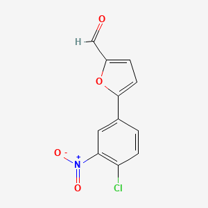 molecular formula C11H6ClNO4 B2545257 5-(4-氯-3-硝基苯基)呋喃-2-甲醛 CAS No. 714923-04-3