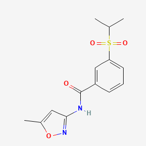 3-(isopropylsulfonyl)-N-(5-methylisoxazol-3-yl)benzamide