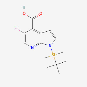 1-(tert-Butyldimethylsilyl)-5-fluoropyrrolo[2,3-b]pyridine-4-carboxylic acid