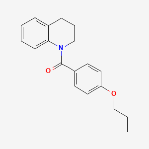 molecular formula C19H21NO2 B2545294 3,4-dihydro-2H-quinolin-1-yl-(4-propoxyphenyl)methanone CAS No. 616212-03-4