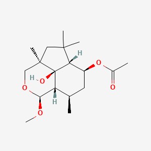 molecular formula C18H30O5 B2545304 O-Methyldihydrobotrydial CAS No. 117134-21-1