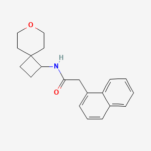 2-(naphthalen-1-yl)-N-(7-oxaspiro[3.5]nonan-1-yl)acetamide