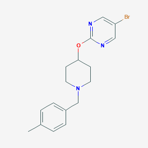 5-Bromo-2-[1-[(4-methylphenyl)methyl]piperidin-4-yl]oxypyrimidine