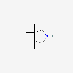 molecular formula C8H15N B2545315 (1R,5S)-1,5-Dimethyl-3-azabicyclo[3.2.0]heptane CAS No. 2377030-81-2