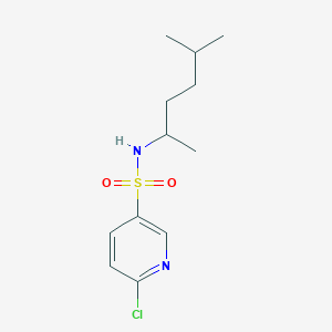 6-chloro-N-(5-methylhexan-2-yl)pyridine-3-sulfonamide