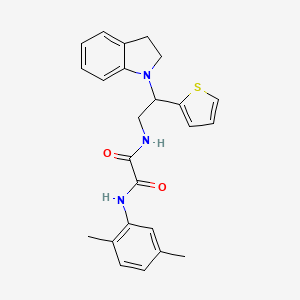 N1-(2,5-dimethylphenyl)-N2-(2-(indolin-1-yl)-2-(thiophen-2-yl)ethyl)oxalamide