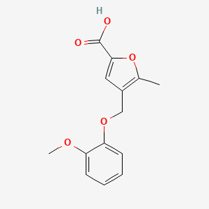 4-(2-Methoxy-phenoxymethyl)-5-methyl-furan-2-carboxylic acid