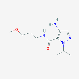 molecular formula C11H20N4O2 B2545362 4-Amino-1-isopropyl-N-(3-methoxypropyl)-1H-pyrazole-5-carboxamide CAS No. 2101199-18-0