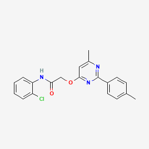 N-(2-chlorophenyl)-2-((6-methyl-2-(p-tolyl)pyrimidin-4-yl)oxy)acetamide