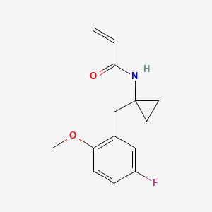 N-[1-[(5-Fluoro-2-methoxyphenyl)methyl]cyclopropyl]prop-2-enamide