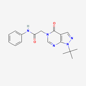 2-(1-tert-butyl-4-oxopyrazolo[3,4-d]pyrimidin-5-yl)-N-phenylacetamide