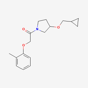 1-(3-(Cyclopropylmethoxy)pyrrolidin-1-yl)-2-(o-tolyloxy)ethanone