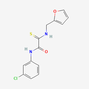 N-(3-chlorophenyl)-2-[(2-furylmethyl)amino]-2-thioxoacetamide