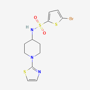5-bromo-N-(1-(thiazol-2-yl)piperidin-4-yl)thiophene-2-sulfonamide