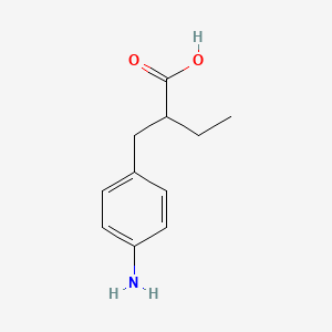 molecular formula C11H15NO2 B2545397 2-[(4-Aminophenyl)methyl]butanoic acid CAS No. 103893-69-2