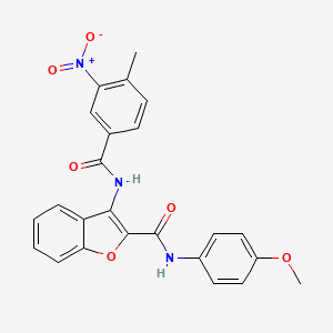 N-(4-methoxyphenyl)-3-(4-methyl-3-nitrobenzamido)benzofuran-2-carboxamide