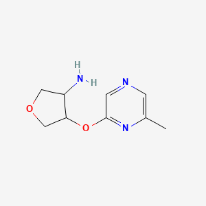 4-[(6-Methylpyrazin-2-yl)oxy]oxolan-3-amine