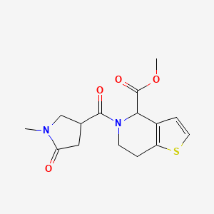 Methyl 5-(1-methyl-5-oxopyrrolidine-3-carbonyl)-4,5,6,7-tetrahydrothieno[3,2-c]pyridine-4-carboxylate