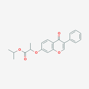 molecular formula C21H20O5 B254541 isopropyl 2-[(4-oxo-3-phenyl-4H-chromen-7-yl)oxy]propanoate 