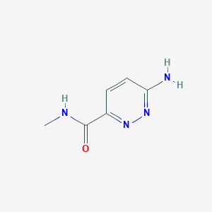 molecular formula C6H8N4O B2545413 6-amino-N-methylpyridazine-3-carboxamide CAS No. 1248423-87-1