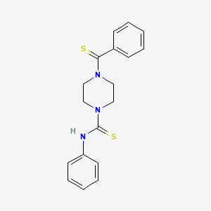 4-(benzenecarbonothioyl)-N-phenylpiperazine-1-carbothioamide
