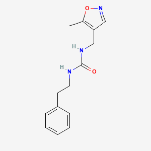 molecular formula C14H17N3O2 B2545465 1-((5-Methylisoxazol-4-yl)methyl)-3-phenethylurea CAS No. 2034404-50-5