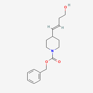 molecular formula C17H23NO3 B2545471 4-(4-Hydroxy-but-1-enyl)-piperidine-1-carboxylic acid benzyl ester CAS No. 2007930-97-2