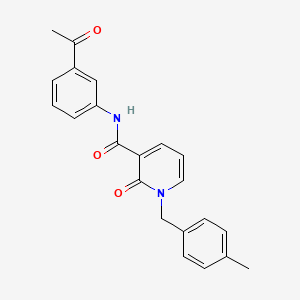 molecular formula C22H20N2O3 B2545484 N-(3-アセチルフェニル)-1-[(4-メチルフェニル)メチル]-2-オキソ-1,2-ジヒドロピリジン-3-カルボキサミド CAS No. 946221-05-2