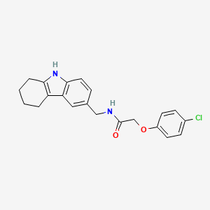 2-(4-chlorophenoxy)-N-((2,3,4,9-tetrahydro-1H-carbazol-6-yl)methyl)acetamide