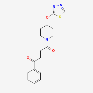 1-(4-((1,3,4-Thiadiazol-2-yl)oxy)piperidin-1-yl)-4-phenylbutane-1,4-dione
