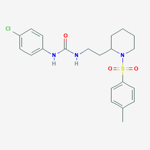 1-(4-Chlorophenyl)-3-(2-(1-tosylpiperidin-2-yl)ethyl)urea